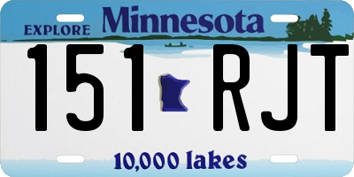 MN license plate 151RJT