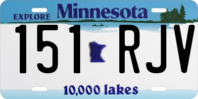 MN license plate 151RJV