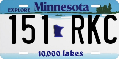 MN license plate 151RKC