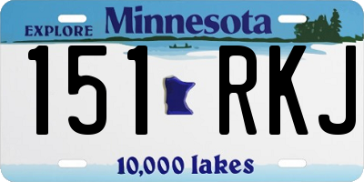 MN license plate 151RKJ