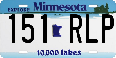 MN license plate 151RLP