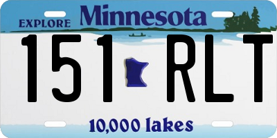 MN license plate 151RLT