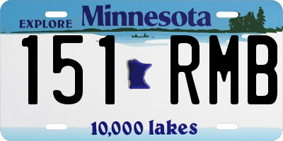 MN license plate 151RMB