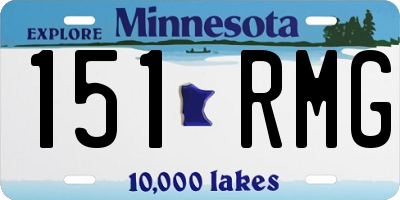 MN license plate 151RMG