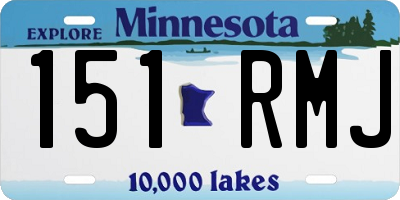 MN license plate 151RMJ