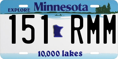 MN license plate 151RMM