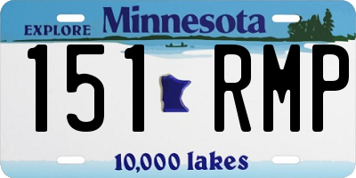 MN license plate 151RMP