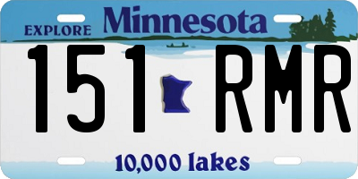MN license plate 151RMR