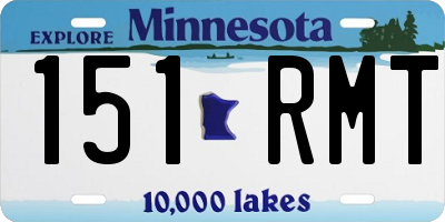 MN license plate 151RMT