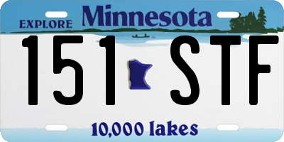 MN license plate 151STF