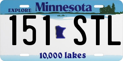 MN license plate 151STL