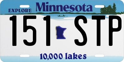 MN license plate 151STP