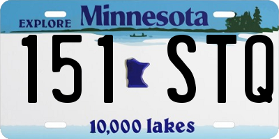 MN license plate 151STQ
