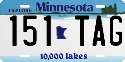 MN license plate 151TAG