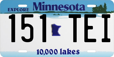 MN license plate 151TEI