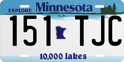MN license plate 151TJC