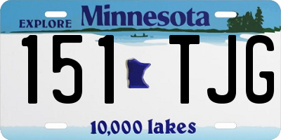 MN license plate 151TJG