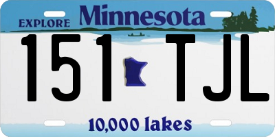 MN license plate 151TJL