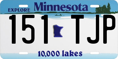 MN license plate 151TJP