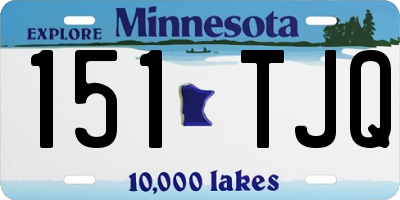 MN license plate 151TJQ