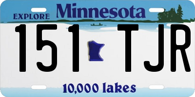 MN license plate 151TJR
