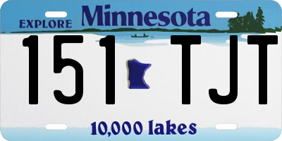 MN license plate 151TJT