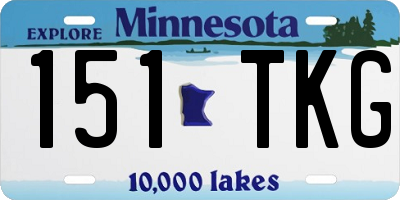 MN license plate 151TKG