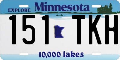 MN license plate 151TKH
