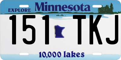 MN license plate 151TKJ