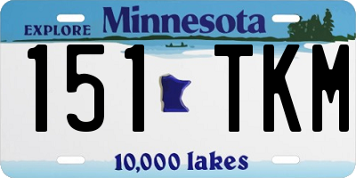 MN license plate 151TKM
