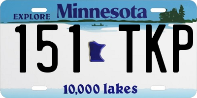 MN license plate 151TKP