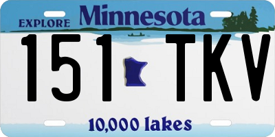 MN license plate 151TKV