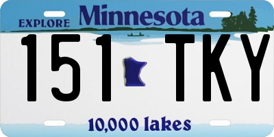 MN license plate 151TKY