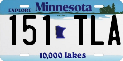 MN license plate 151TLA