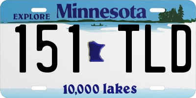 MN license plate 151TLD