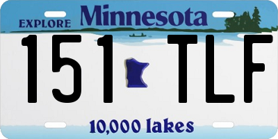 MN license plate 151TLF