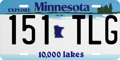 MN license plate 151TLG