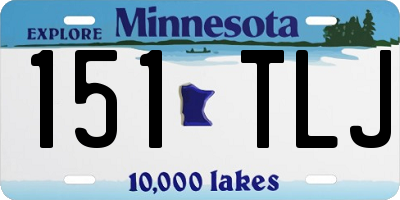 MN license plate 151TLJ