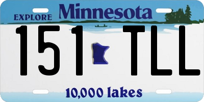 MN license plate 151TLL
