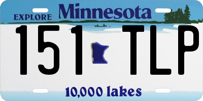MN license plate 151TLP