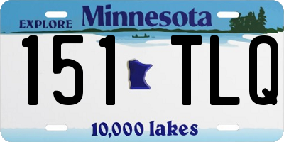 MN license plate 151TLQ