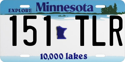 MN license plate 151TLR