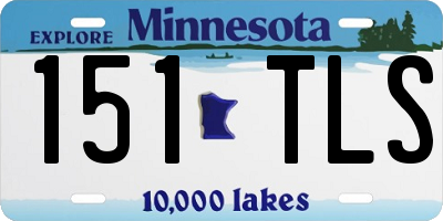 MN license plate 151TLS