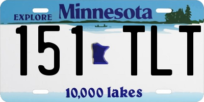 MN license plate 151TLT
