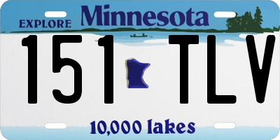 MN license plate 151TLV
