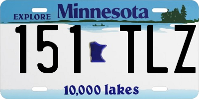 MN license plate 151TLZ
