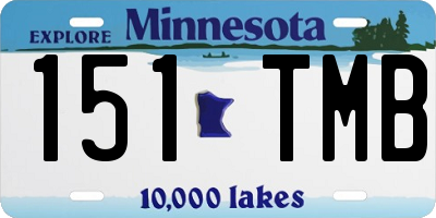 MN license plate 151TMB