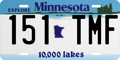 MN license plate 151TMF
