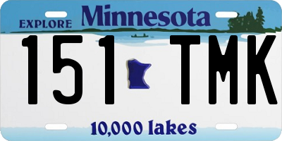 MN license plate 151TMK