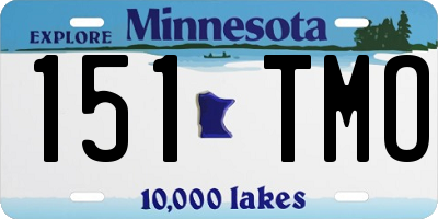 MN license plate 151TMO